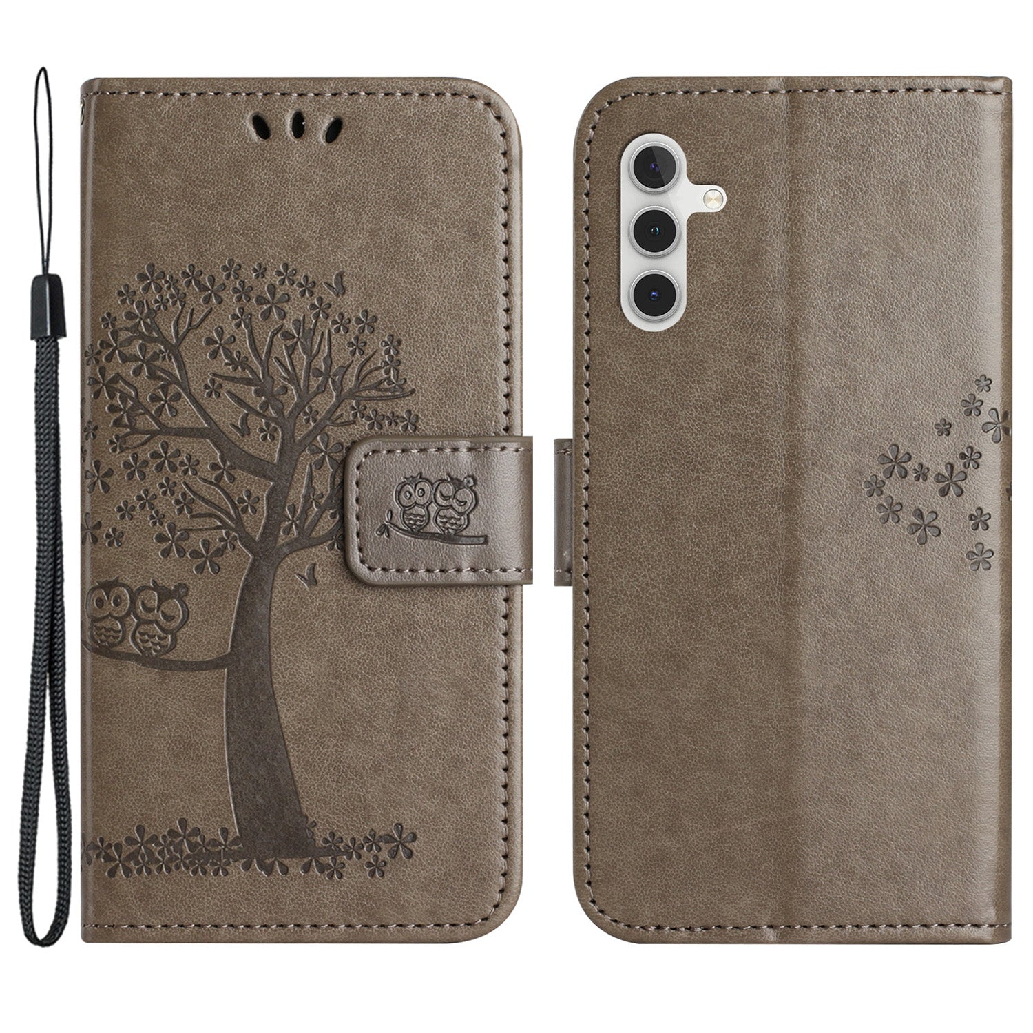 Wallet Case for Samsung Galaxy S23 FE Owl Tree Imprinted PU Leather Stand Phone Cover Wallet Case for Samsung Galaxy S23 FE Owl Tree Imprinted PU Leather Stand Phone Cover